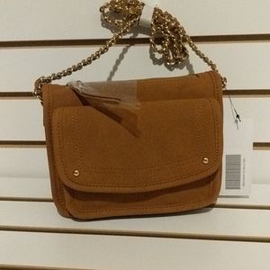 JustFab cross body purse whiskey color